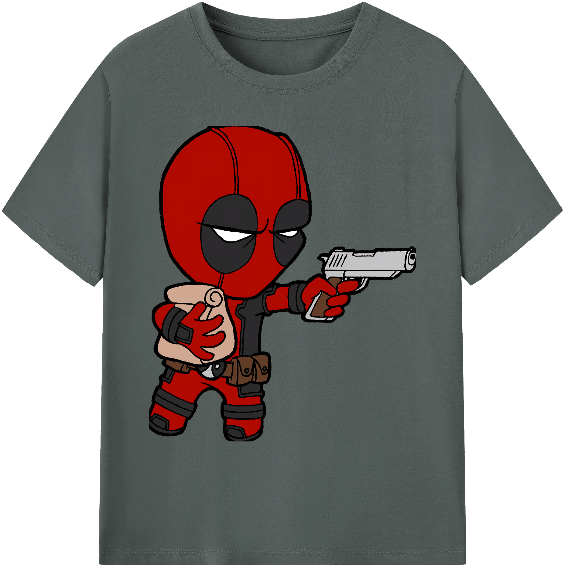 （画像用） Deadpool デッドプール 綿100％ メンズ半袖Tシャツ｜肌触りやわらか＆通気性